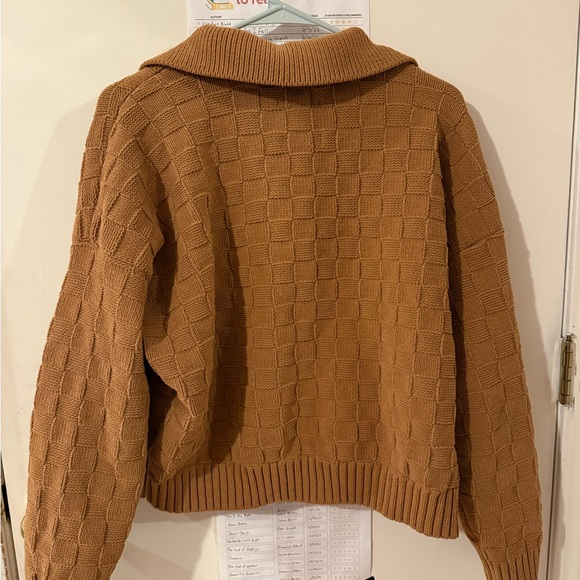 Abercrombie & Fitch Women's Brown/Tan Sweater - Picture 3 of 3